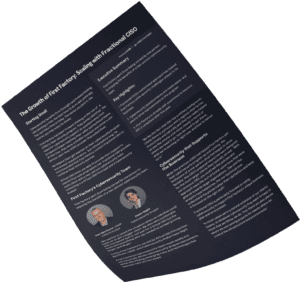 First page of the First Factory Case Study